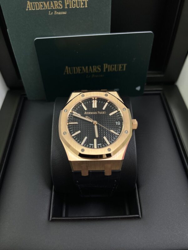Audemars Piguet Royal Oak 41mm Rose Gold Black Dial 15510OR.OO.D002CR.02 - Image 8