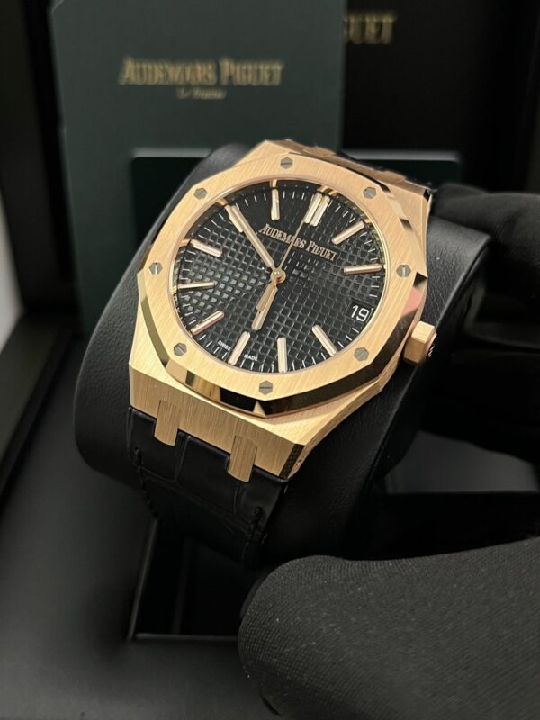 Audemars Piguet Royal Oak 41mm Rose Gold Black Dial 15510OR.OO.D002CR.02 - Image 5