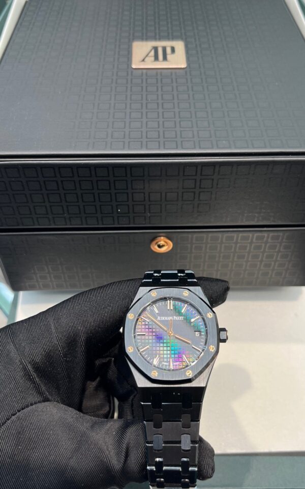Audemars Piguet Royal Oak Black Ceramic Rainbow Dial Limited Edition 77350CE.OO.1266CE.02.A - Image 8