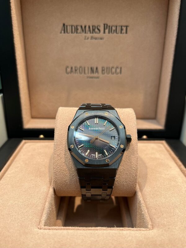 Audemars Piguet Royal Oak Black Ceramic Rainbow Dial Limited Edition 77350CE.OO.1266CE.02.A - Image 12