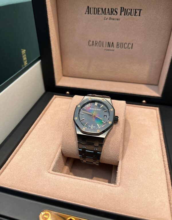 Audemars Piguet Royal Oak Black Ceramic Rainbow Dial Limited Edition 77350CE.OO.1266CE.02.A - Image 11