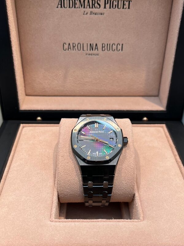 Audemars Piguet Royal Oak Black Ceramic Rainbow Dial Limited Edition 77350CE.OO.1266CE.02.A - Image 9