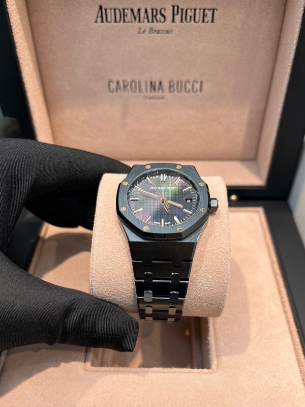 Audemars Piguet Royal Oak Black Ceramic Rainbow Dial Limited Edition 77350CE.OO.1266CE.02.A - Image 4