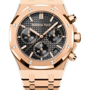 Audemars Piguet Royal Oak Chronograph SELFWINDING CHRONOGRAPH 50TH ANNIVERSARY Black Dial Rose Gold  26240OR.OO.1320OR.02