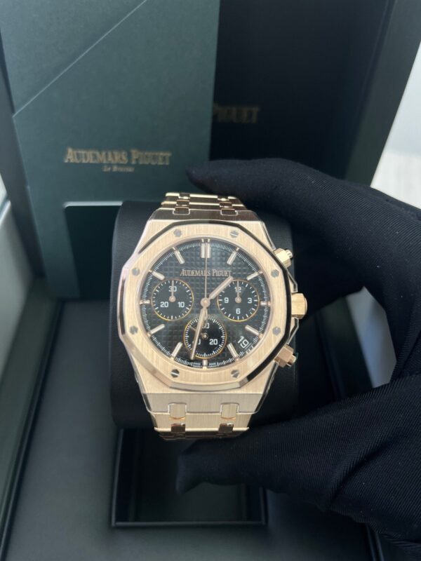 Audemars Piguet Royal Oak Chronograph SELFWINDING CHRONOGRAPH 50TH ANNIVERSARY Black Dial Rose Gold  26240OR.OO.1320OR.02 - Image 4