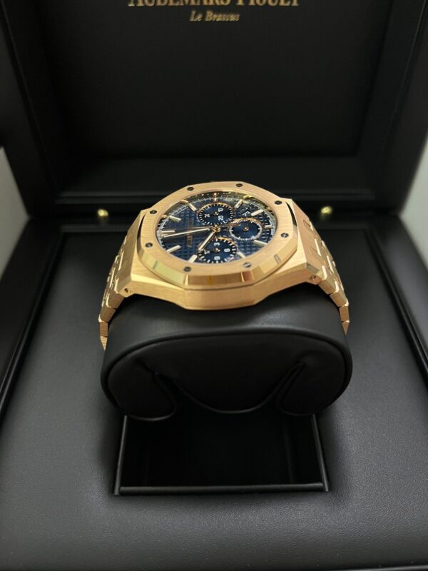 Audemars Piguet Royal Oak Chronograph Selfwinding Chronograph Blue Dial Rose gold 38mm Reference # 26715OR.OO.1356OR.01 - Image 14