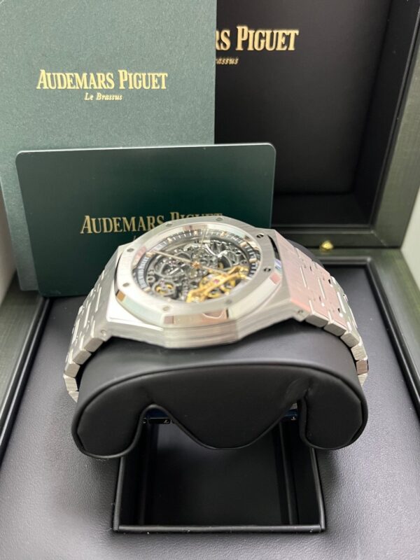 Audemars Piguet Royal Oak Double Balance Wheel Openwork/ Stainless Steel/ Skeleton Dial (Ref#15407ST.OO.1220ST.01) - Image 7