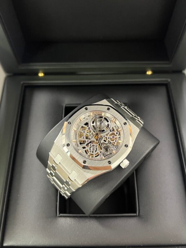 Audemars Piguet Royal Oak Jumbo "Jumbo" Extra-Thin Squelette "50TH ANNIVERSARY" Ref. 16204ST.OO.1240ST.01 - Image 5