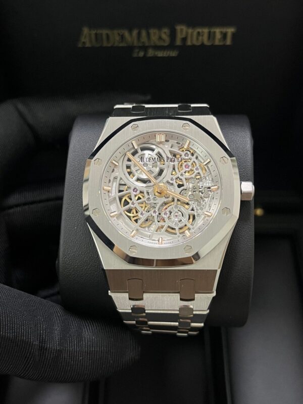 Audemars Piguet Royal Oak Jumbo "Jumbo" Extra-Thin Squelette "50TH ANNIVERSARY" Ref. 16204ST.OO.1240ST.01 - Image 9