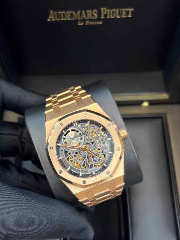 Audemars Piguet Royal Oak Openworked "Jumbo" Extra-Thin Squelette Rose Gold "50th Anniversary" Reference # 16204OR.OO.1240OR.01 - Image 2