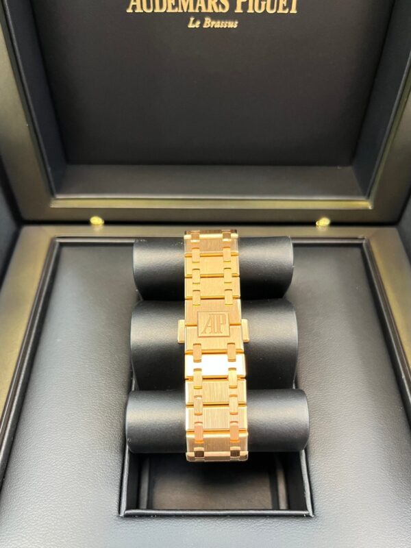Audemars Piguet Royal Oak Openworked "Jumbo" Extra-Thin Squelette Rose Gold "50th Anniversary" Reference # 16204OR.OO.1240OR.01 - Image 12