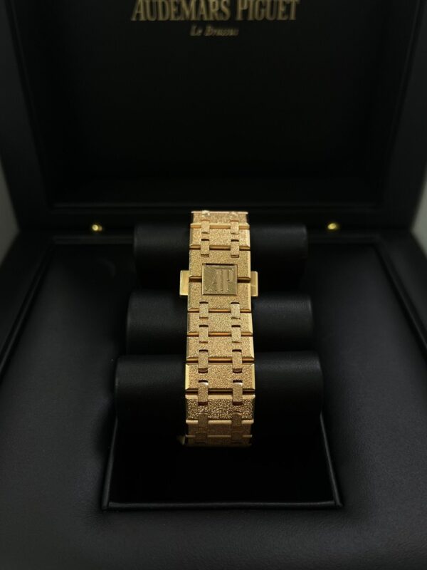 Audemars Piguet Royal Oak Lady Ladies 37mm Frosted Rose Gold White Dial 15454OR.GG.1259OR.01 - Image 5