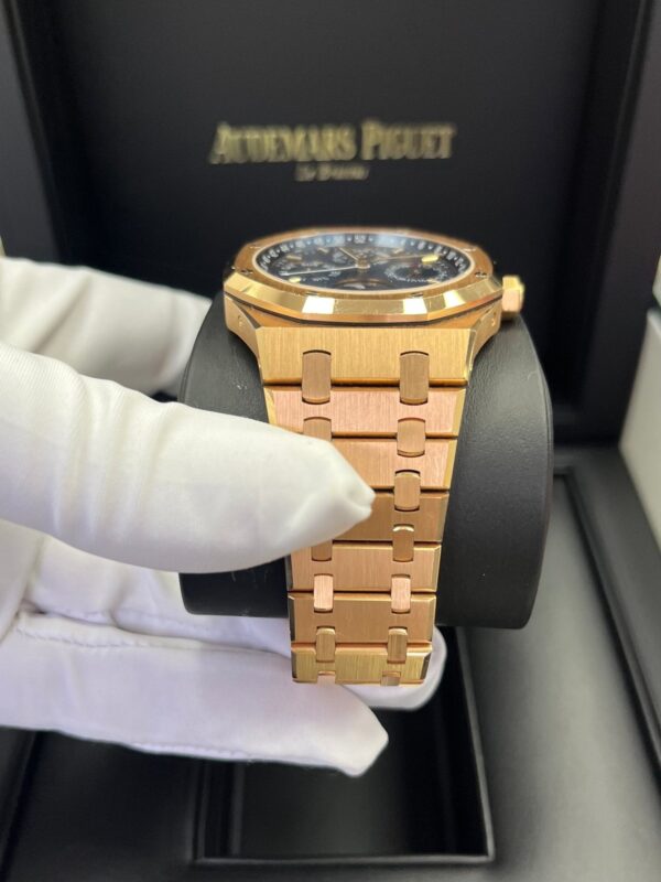 Audemars Piguet Royal Oak Perpetual Calendar/ 18k Rose Gold/ Blue Dial/ Blue Sub-Dials (Ref#26574OR.OO.1220OR.02) - Image 13