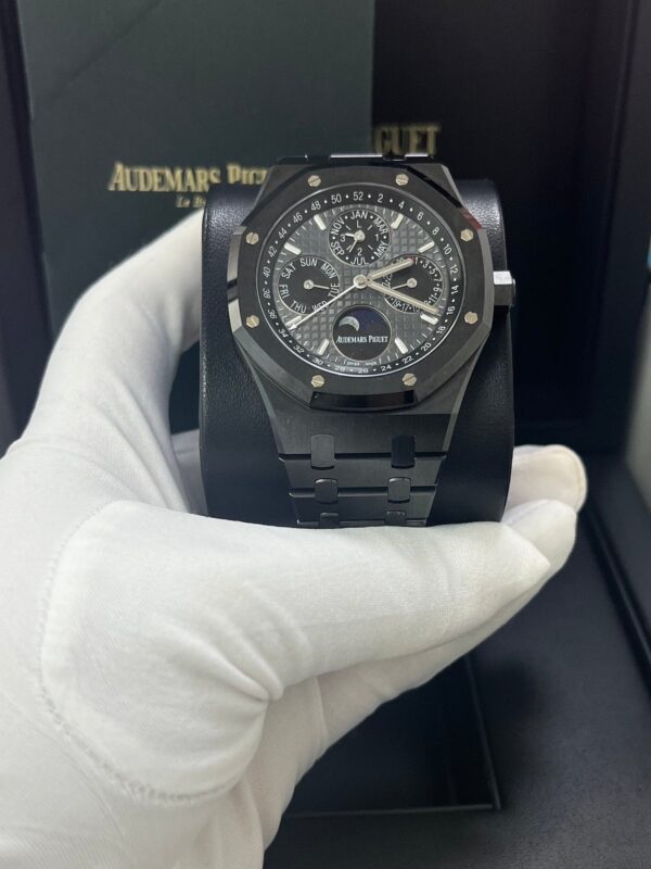 Audemars Piguet Royal Oak Perpetual Calendar/ Black Ceramic/ Black Dial/ Black Sub_Dials/ Black Ceramic Bezel (Ref#26579CE.OO.1225CE.01) - Image 11