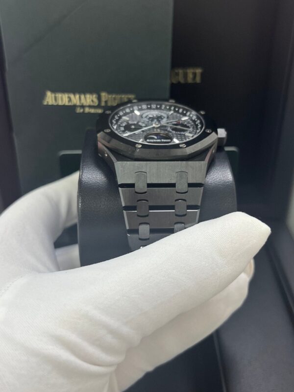 Audemars Piguet Royal Oak Perpetual Calendar/ Black Ceramic/ Black Dial/ Black Sub_Dials/ Black Ceramic Bezel (Ref#26579CE.OO.1225CE.01) - Image 10