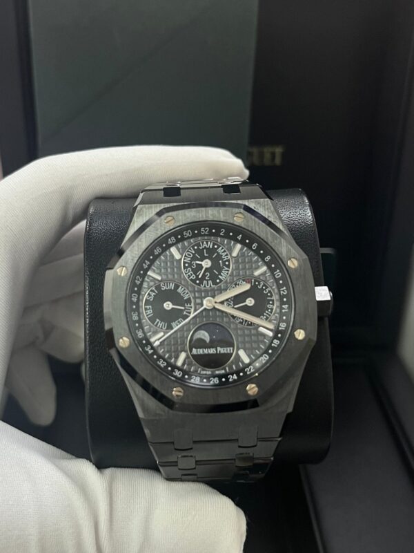 Audemars Piguet Royal Oak Perpetual Calendar/ Black Ceramic/ Black Dial/ Black Sub_Dials/ Black Ceramic Bezel (Ref#26579CE.OO.1225CE.01) - Image 16