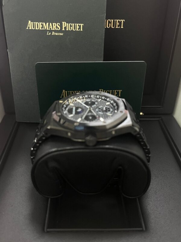 Audemars Piguet Royal Oak Perpetual Calendar/ Black Ceramic/ Black Dial/ Black Sub_Dials/ Black Ceramic Bezel (Ref#26579CE.OO.1225CE.01) - Image 4