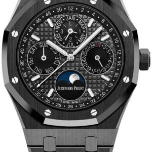 Audemars Piguet Royal Oak Perpetual Calendar/ Black Ceramic/ Black Dial/ Black Sub_Dials/ Black Ceramic Bezel (Ref#26579CE.OO.1225CE.01)