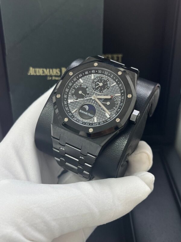 Audemars Piguet Royal Oak Perpetual Calendar/ Black Ceramic/ Black Dial/ Black Sub_Dials/ Black Ceramic Bezel (Ref#26579CE.OO.1225CE.01) - Image 13