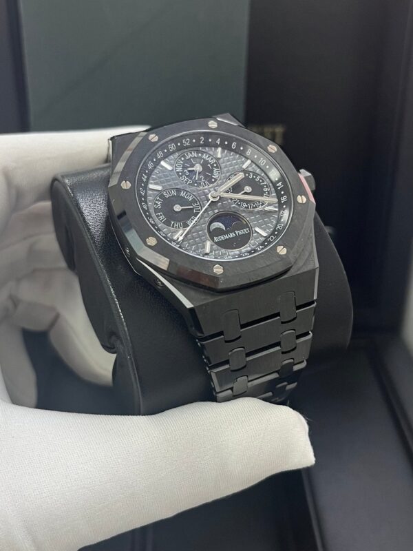 Audemars Piguet Royal Oak Perpetual Calendar/ Black Ceramic/ Black Dial/ Black Sub_Dials/ Black Ceramic Bezel (Ref#26579CE.OO.1225CE.01) - Image 14