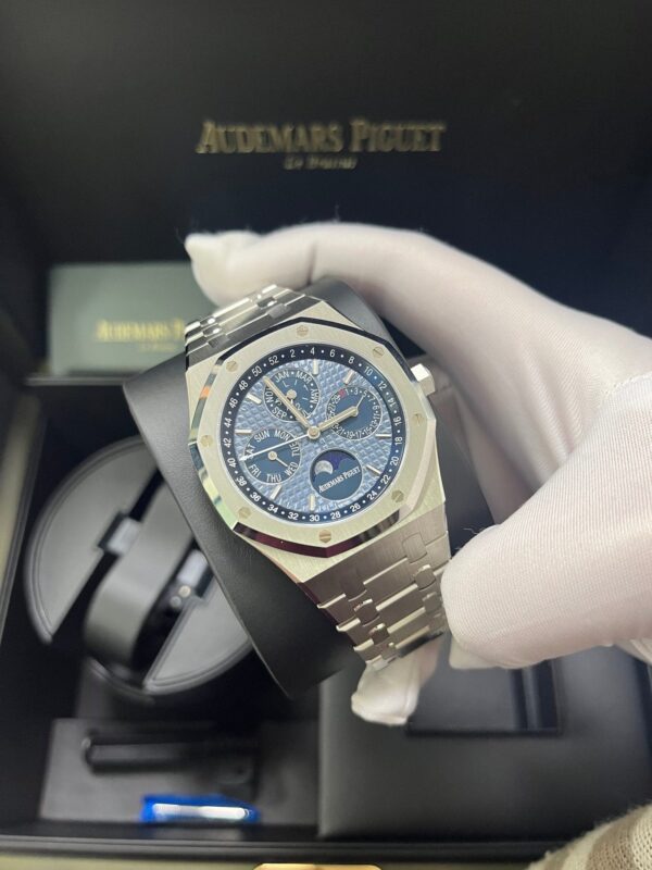 Audemars Piguet Royal Oak Perpetual Calendar Blue Dial Steel 41mm Reference 26574ST.OO.1220ST.03 - Image 2