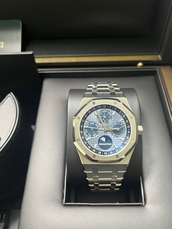 Audemars Piguet Royal Oak Perpetual Calendar Blue Dial Steel 41mm Reference 26574ST.OO.1220ST.03 - Image 8