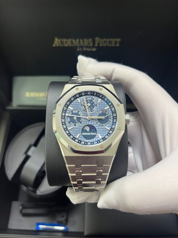 Audemars Piguet Royal Oak Perpetual Calendar Blue Dial Steel 41mm Reference 26574ST.OO.1220ST.03 - Image 10
