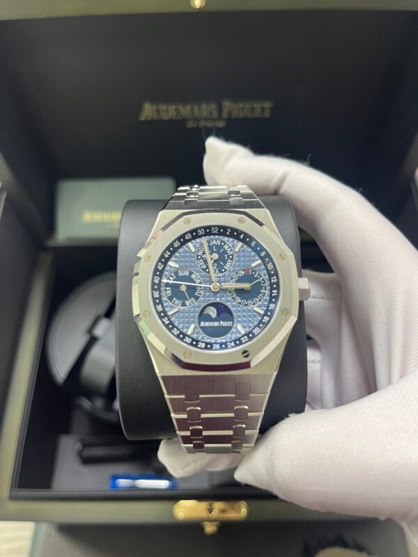 Audemars Piguet Royal Oak Perpetual Calendar Blue Dial Steel 41mm Reference 26574ST.OO.1220ST.03 - Image 3