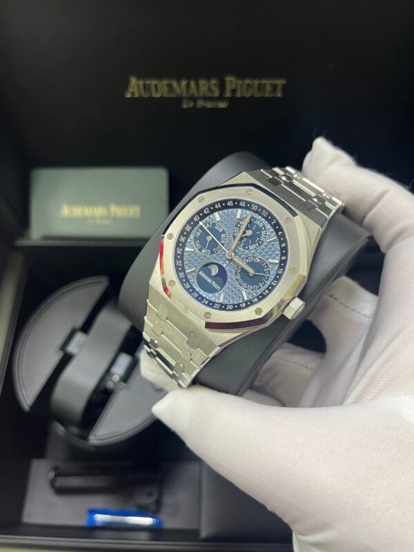 Audemars Piguet Royal Oak Perpetual Calendar Blue Dial Steel 41mm Reference 26574ST.OO.1220ST.03 - Image 11