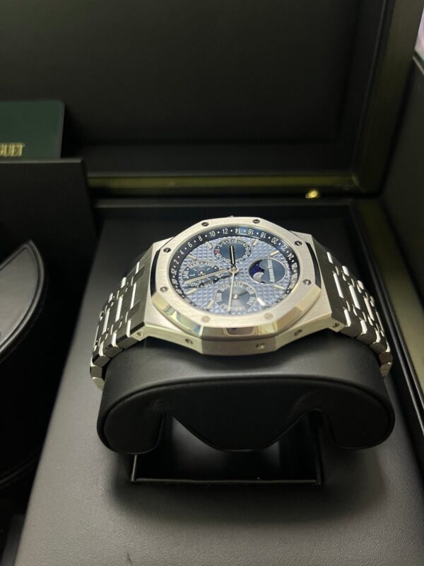 Audemars Piguet Royal Oak Perpetual Calendar Blue Dial Steel 41mm Reference 26574ST.OO.1220ST.03 - Image 6