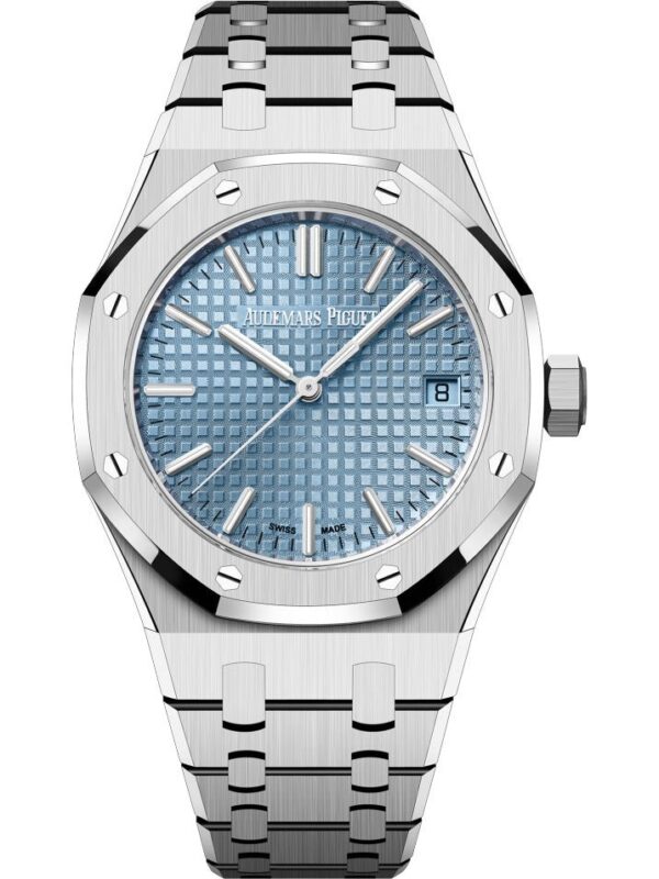 Audemars Piguet Royal Oak Selfwinding "50th Anniversary" 37mm Ice Blue Dial - Reference # 15550st