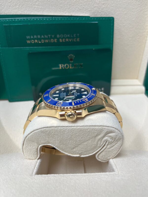 Rolex Yellow Gold Submariner Date Watch - Blue Bezel - Blue Dial - (REF# 126618LB) - Image 5