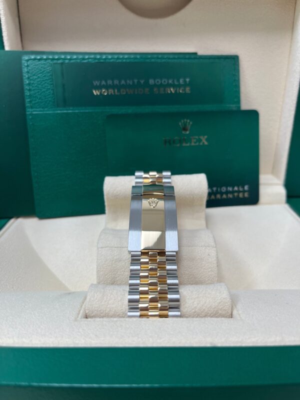 Rolex Yellow Rolesor Sky-Dweller Watch - Black Index Dial - Jubilee Bracelet (Ref # 326933) - Image 5