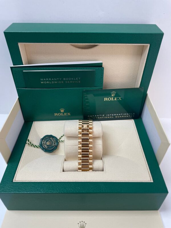 Rolex Yellow Gold Day-Date 40 Watch - Yellow Gold Bezel - Champagne Index Dial - President Bracelet ( Ref# 228348RBR) - Image 6