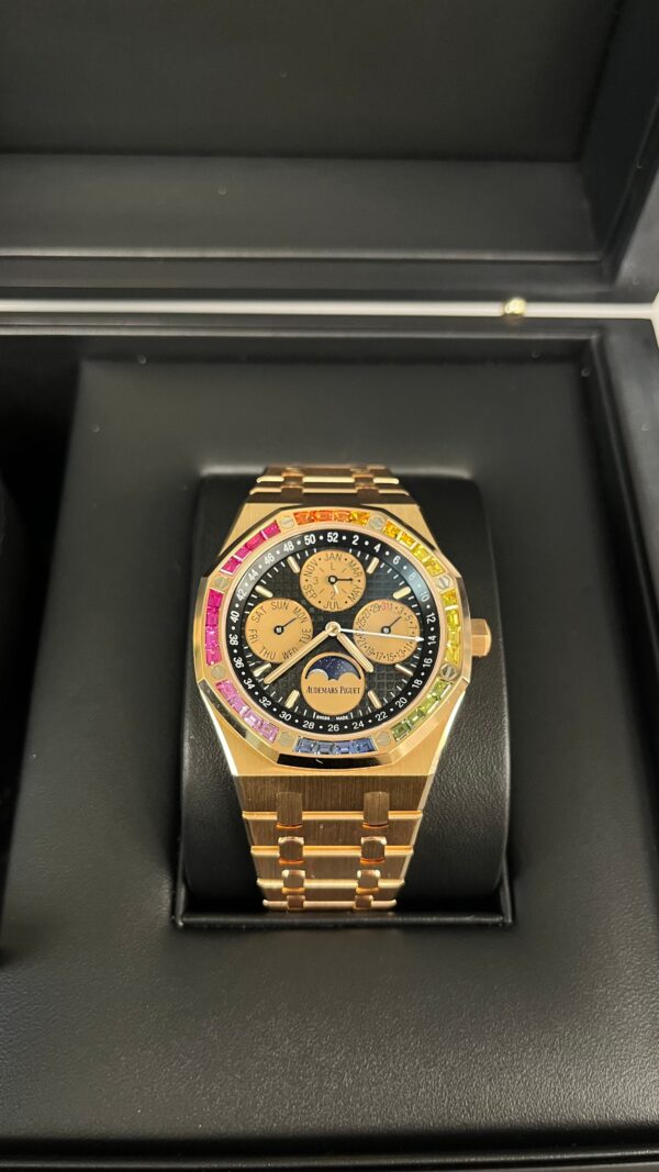 Audemars Piguet ROYAL OAK Perpetual Calendar Rose Gold Rainbow Limited 20 pieces (Reference 	266140) - Image 11