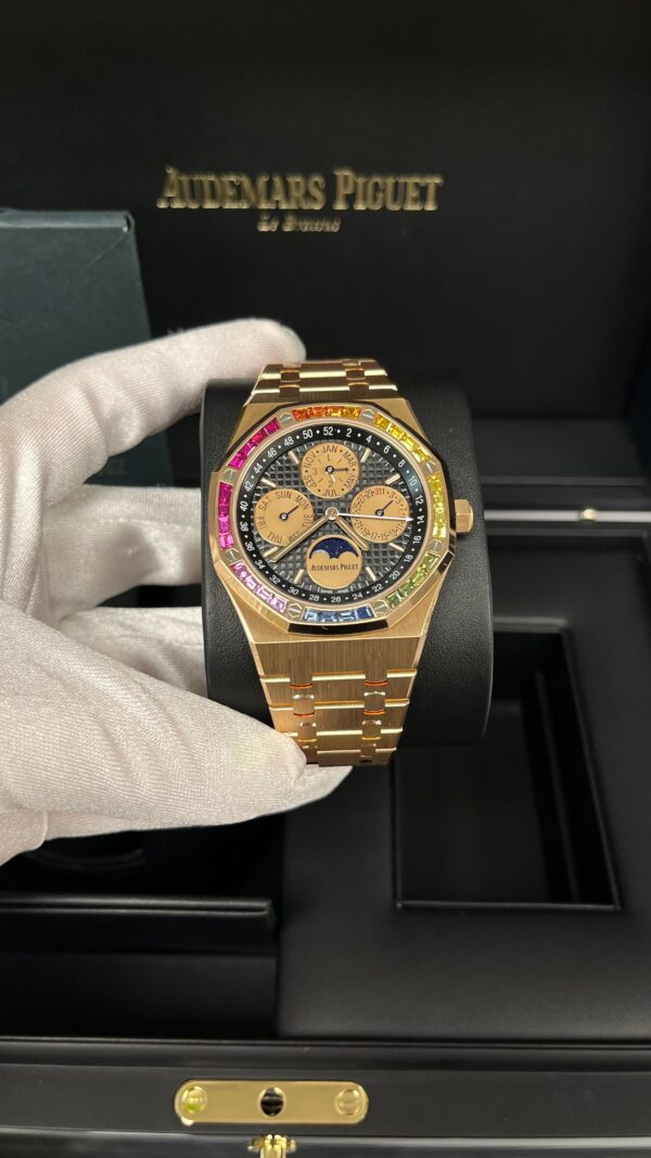 Audemars Piguet ROYAL OAK Perpetual Calendar Rose Gold Rainbow Limited 20 pieces (Reference 	266140) - Image 3