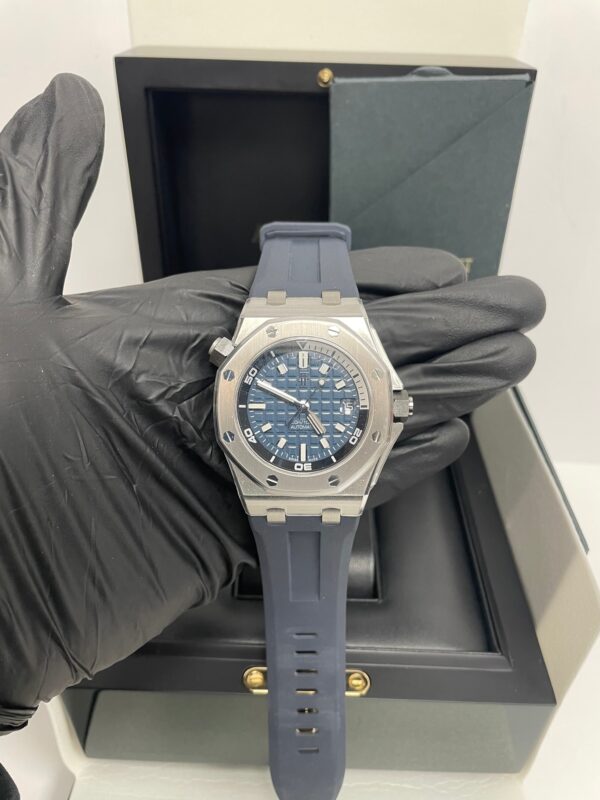 Audemars Piguet Royal Oak Offshore Diver Blue Dial (Reference # 15720ST.OO.A027CA.01) - Image 8