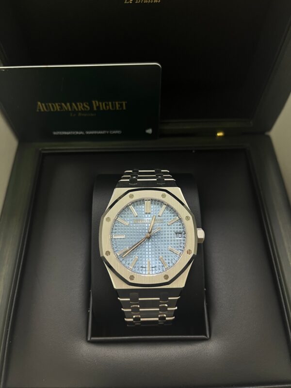 Audemars Piguet Royal Oak Limited Edition of 100 Ice Blue Baguette Dial 15510BC.OO.1320BC.01 - Image 7