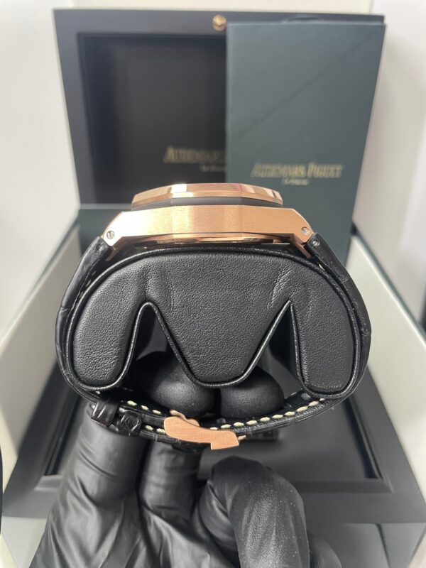 Audemars Piguet Royal Oak Offshore Selfwinding Chronograph / Rose Gold/ Black Dial/ Rose Sub-Dials/ Ceramic Bezel (Ref#26470OR.OO.A002CR.02) - Image 9