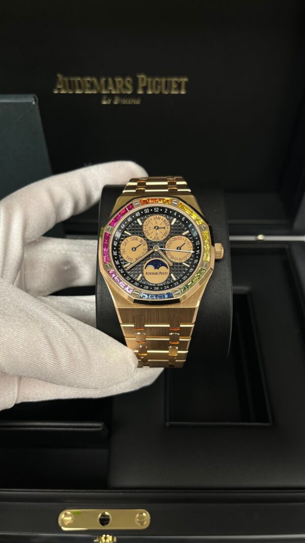 Audemars Piguet ROYAL OAK Perpetual Calendar Rose Gold Rainbow Limited 20 pieces (Reference 	266140) - Image 7