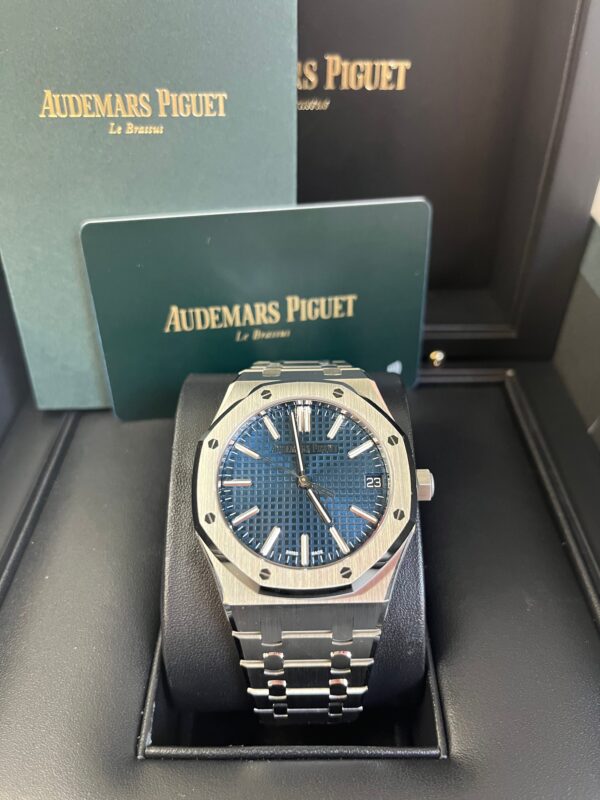 Audemars Piguet Royal Oak Selfwinding "50TH ANNIVERSARY" BLUE DIAL STAINLESS STEEL 41MM 15510ST.OO.1320ST.01 - Image 8