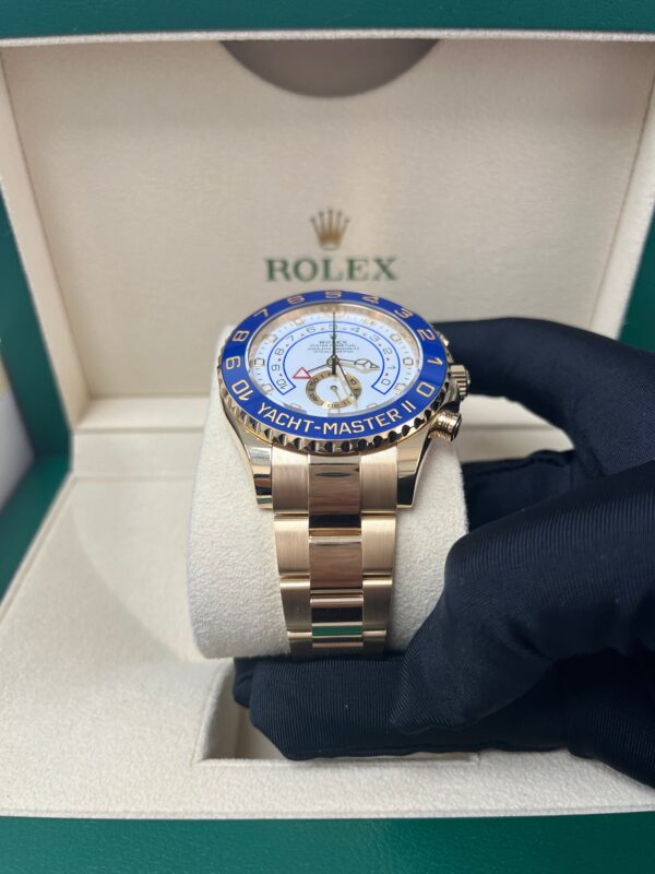 Rolex Yacht-Master II Yellow Gold  White Mercedes Dial (Ref# 116688) - Image 5