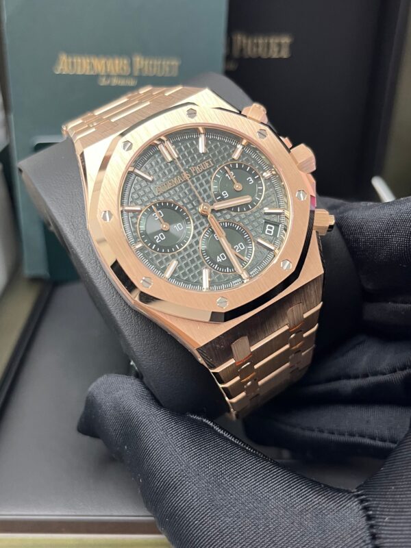 Audemars Piguet Royal Oak Chronograph 41mm Rose Gold Green Dial 26240or.oo.1320or.08 - Image 2