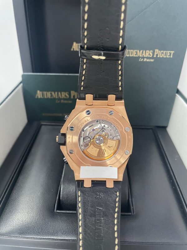 Audemars Piguet Royal Oak Offshore Selfwinding Chronograph / Rose Gold/ Black Dial/ Rose Sub-Dials/ Ceramic Bezel (Ref#26470OR.OO.A002CR.02) - Image 6