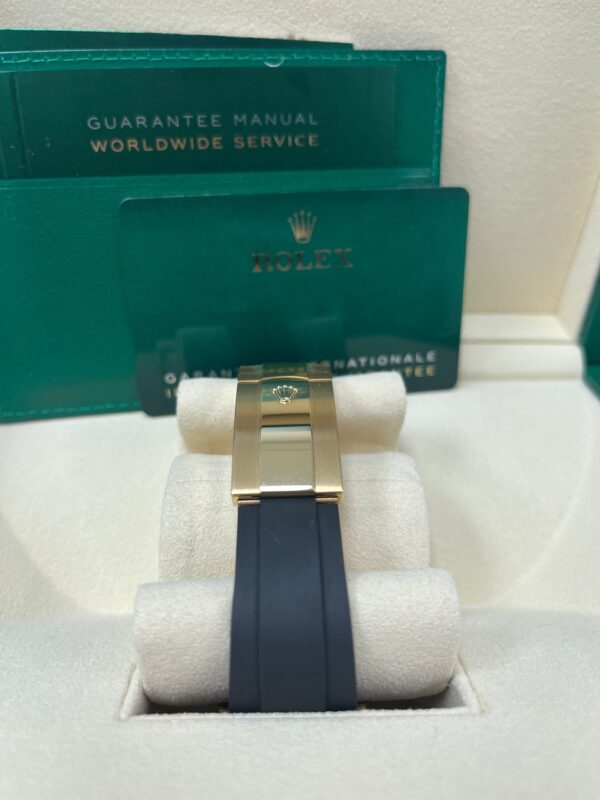 Rolex Yellow Gold Sky-Dweller Watch - Black Index Dial - Oysterflex Bracelet (Ref# 326238) - Image 9