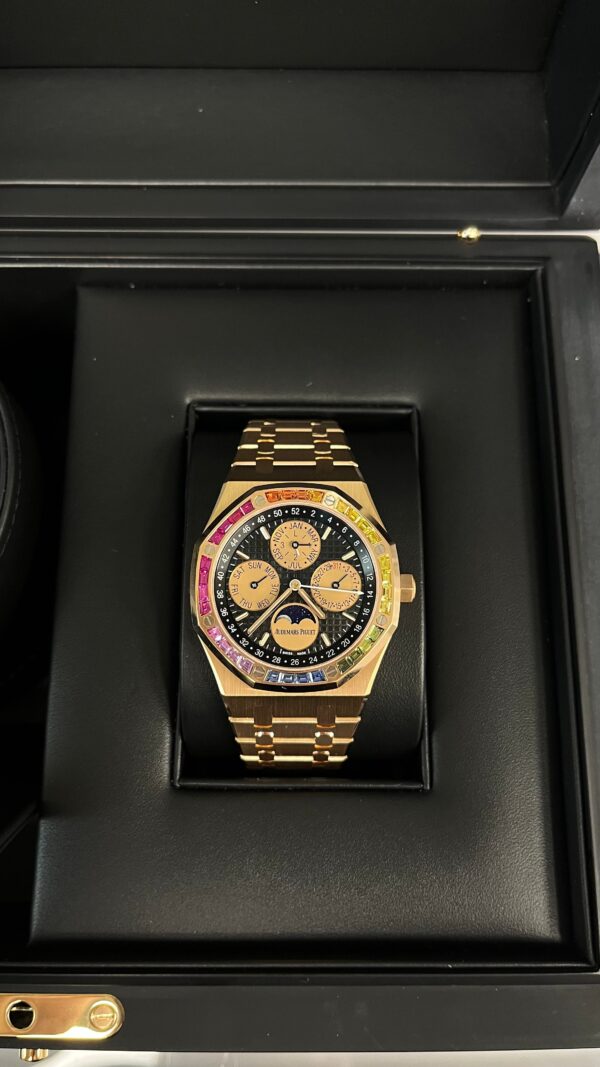 Audemars Piguet ROYAL OAK Perpetual Calendar Rose Gold Rainbow Limited 20 pieces (Reference 	266140) - Image 5