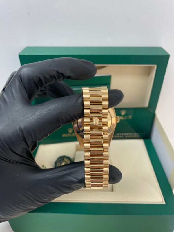 Rolex Yellow Gold Day-Date 40 Watch - Yellow Gold Bezel - Champagne Index Dial - President Bracelet ( Ref# 228348RBR) - Image 7