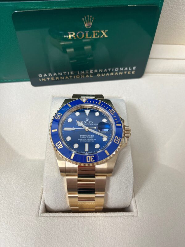 Rolex Yellow Gold Submariner Date Watch - Blue Bezel - Blue Dial - (REF# 126618LB) - Image 4