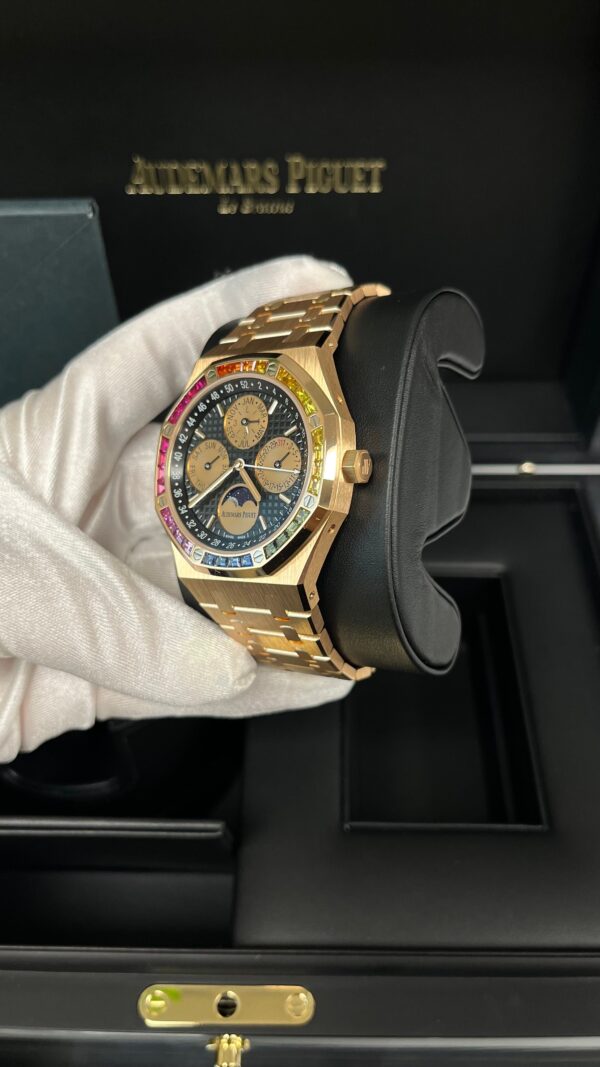 Audemars Piguet ROYAL OAK Perpetual Calendar Rose Gold Rainbow Limited 20 pieces (Reference 	266140) - Image 6