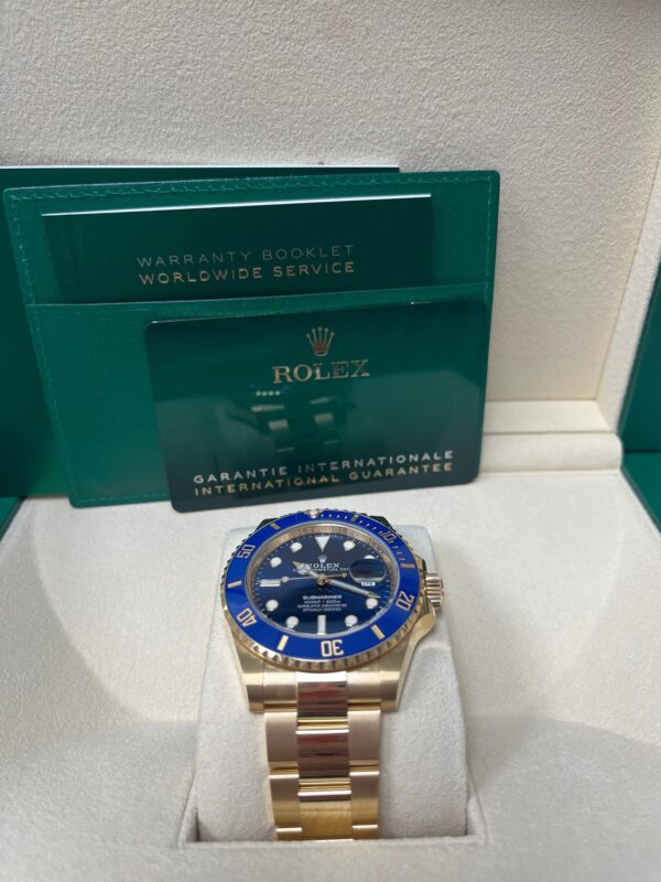 Rolex Yellow Gold Submariner Date Watch - Blue Bezel - Blue Dial - (REF# 126618LB) - Image 2
